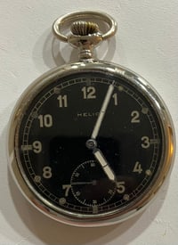 Image 3 of WW2 (Nazi Germany) Wehrmacht Issued Pocket Watch w/Framed Document Certification