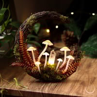 Image 2 of Glowing Fungi moon wreath