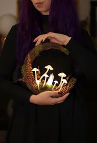 Image 1 of Glowing Fungi moon wreath