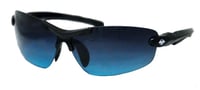 Victory 34 unisex all black frame plus soft pouch and hard case.