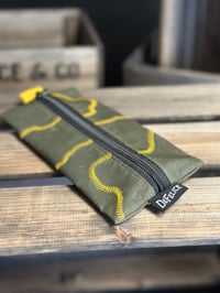 Image 3 of Flat Zip Pouch - Stitched Design