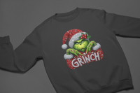 Image 2 of Grinch Bedazzled Crewneck