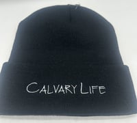 Calvary Life  Embroidered  Black Beanie