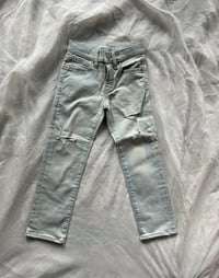 Image 1 of Old Navy Light Wash Slim Fit Ripped Jeans
