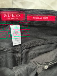 Image 2 of Guess Black Regular Slim Fit Jeans