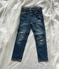 Image 1 of Old Navy Slim Fit Ripped Jeans with Plaid