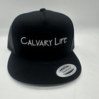 Calvary Life  Embroidered Black Snapback