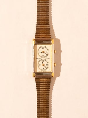 80s seiko dual time "trenew"