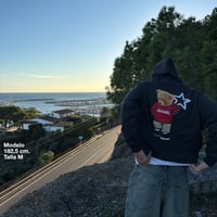 Image 2 of Dark Gray Bear Hoodie 