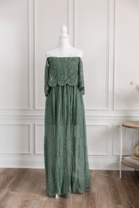 Image 1 of Item 12: Baltic Born Green Lace Dress SMALL