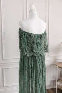 Image 3 of Item 12: Baltic Born Green Lace Dress SMALL