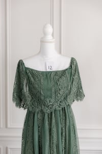 Image 4 of Item 12: Baltic Born Green Lace Dress SMALL