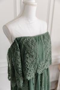 Image 5 of Item 12: Baltic Born Green Lace Dress SMALL