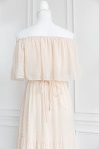 Image 4 of Item 17: Blencot Swiss Dots Dress, Cream SMALL 