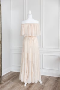 Image 5 of Item 17: Blencot Swiss Dots Dress, Cream SMALL 