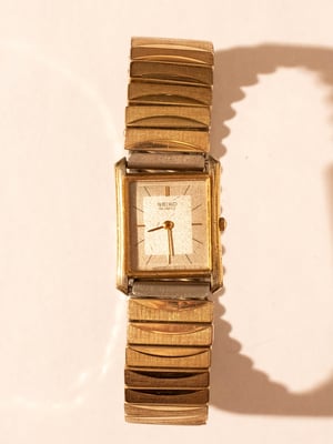 80s seiko tank "2 tone"