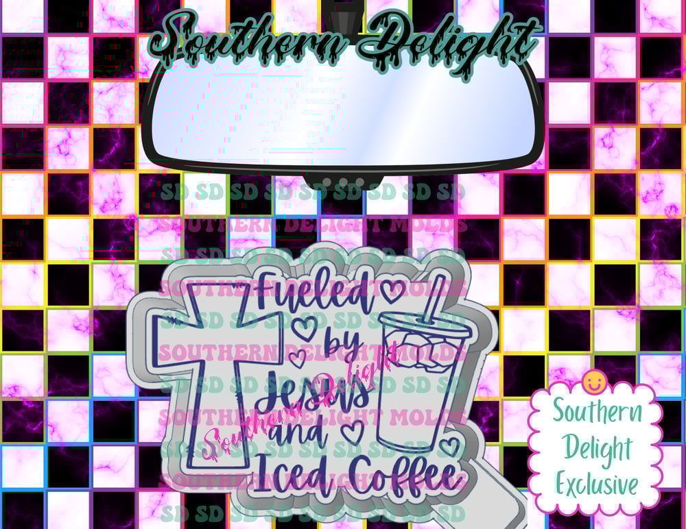 Image of Fueled by Jesus & iced coffee mold