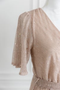 Image 5 of Item 33: Baltic Born Blush Sequin Dress MEDIUM