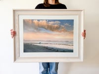 Image 1 of CLOSEOUT FRAMED PRINT!  16x24 ✨ LOCAL PICKUP ONLY ✨ - Surfer's Retreat | Higgins Beach Maine