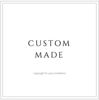 Image 1 of Custom sized sample - black on black peony and berries