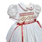 Image of Heirloom Smocked Holiday Bow Dress - White