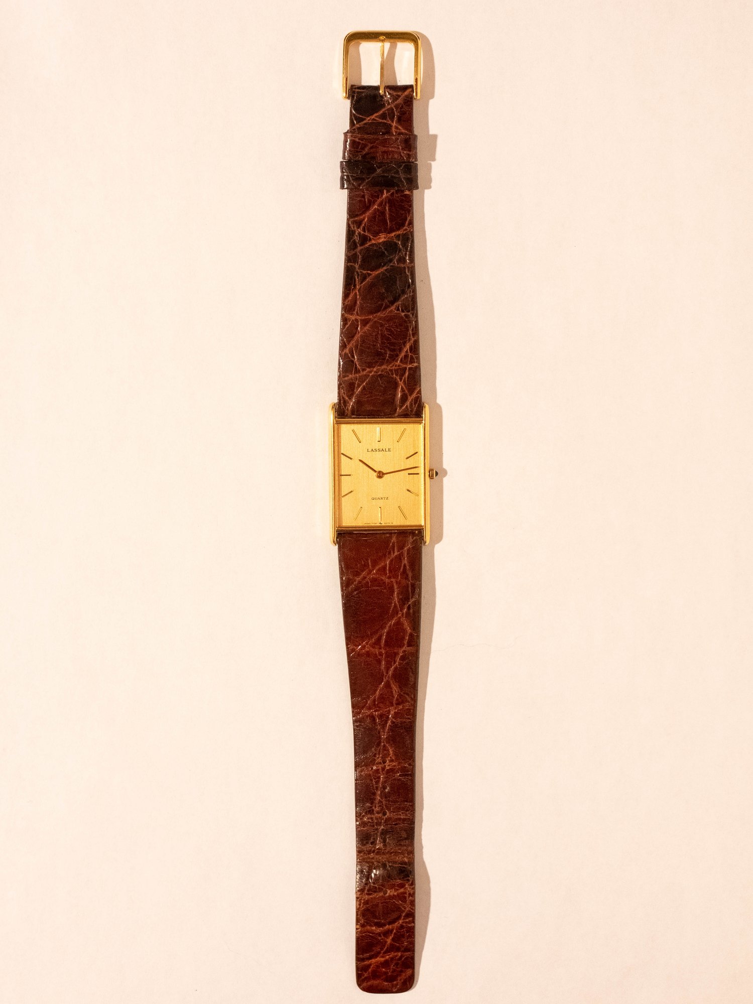 80 seiko lassale gold tank