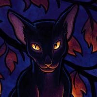 Image 1 of Halloween Cat Print