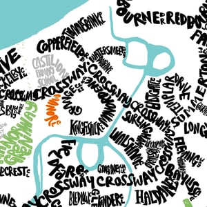 Image of Thamesmead London Type Map