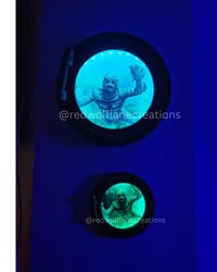 Image 3 of Large Light-Up Creature from the Black Lagoon Porthole (13.5")