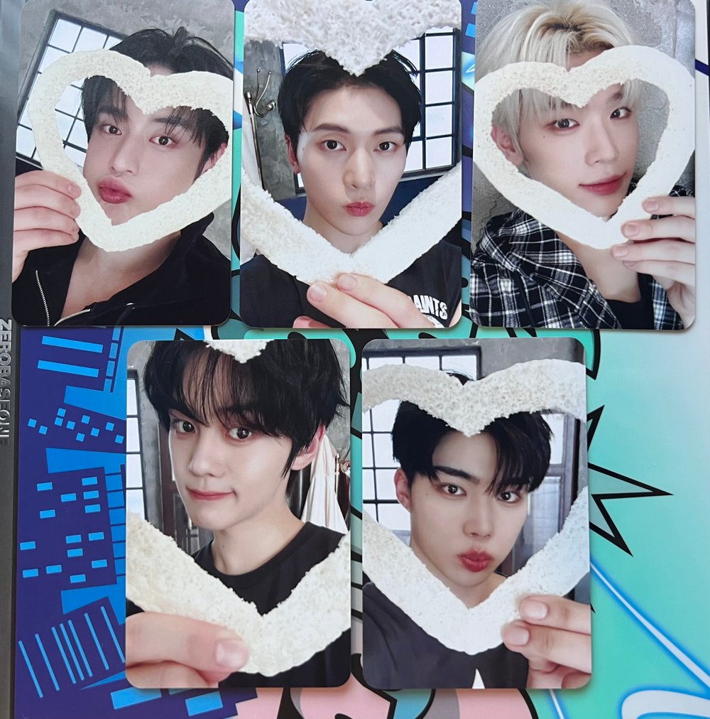 Image of ZEROBASEONE ‘NEVER SAY NEVER’ Makestar Heart Shaped Puffed Rice POB Photocard