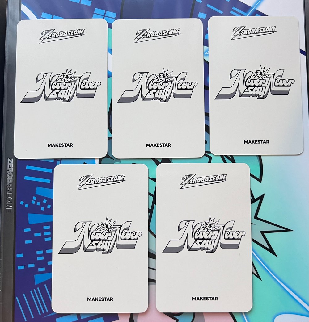 Image of ZEROBASEONE ‘NEVER SAY NEVER’ Makestar Heart Shaped Puffed Rice POB Photocard