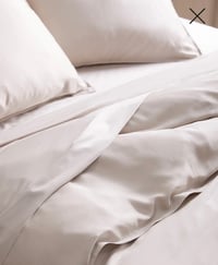 Image 2 of QUINCE- BAMBOO Duvet Cover Cali/King- Sand 