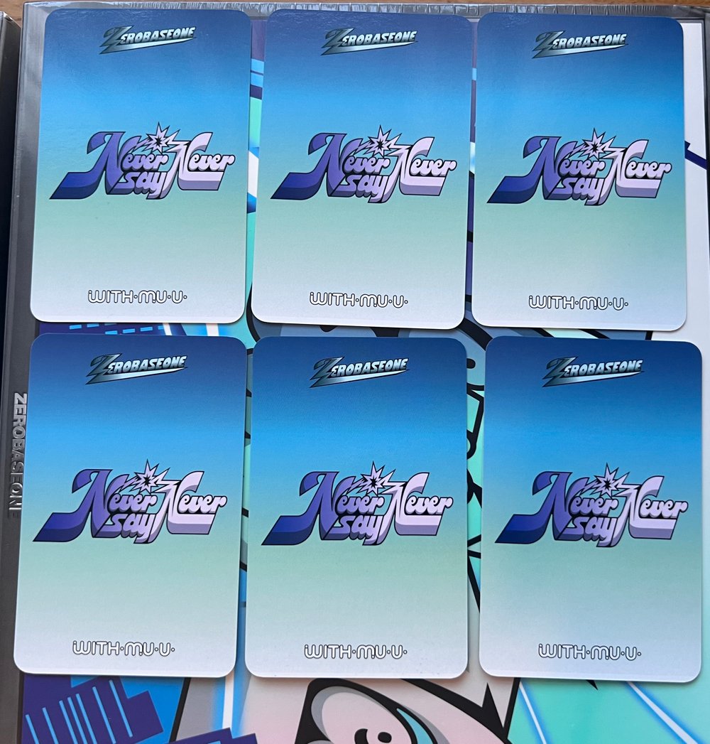 Image of ZEROBASEONE ‘NEVER SAY NEVER’ WithMuu Monocle POB Photocard