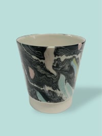 Image 1 of Marbled  black, yellow and turquoise 