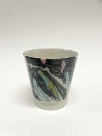 Image 4 of Marbled  black, yellow and turquoise 