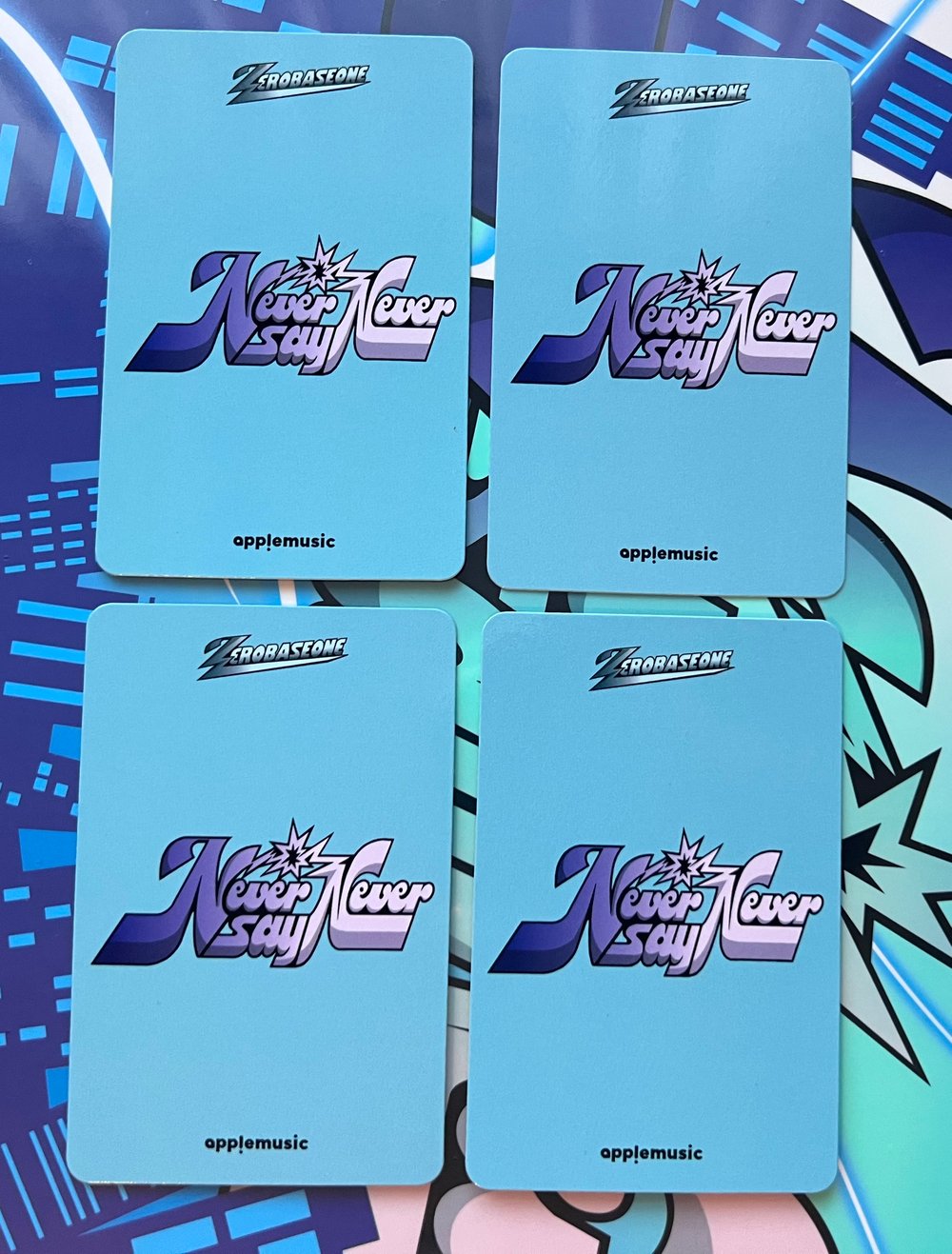 Image of ZEROBASEONE ‘NEVER SAY NEVER’ Apple Music Paper Airplane POB Photocard