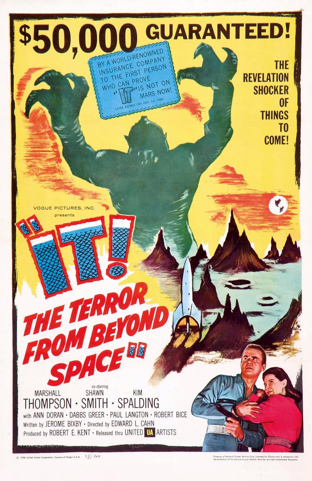 Custom (VIDEOVOMIT) SPUTNIK SUPPLIES “IT, THE TERROR BEYOND SPACE”
