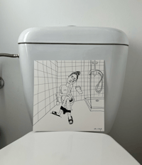 Boring WC – Print 21x21cm
