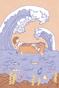 Baño en Japón – Print A5