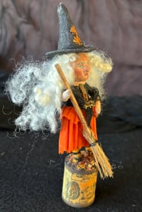 Image 3 of Halloween Spun Cotton Witch Matilda