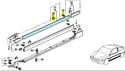 For Honda CRX 90-91 Door Side Molding Clips