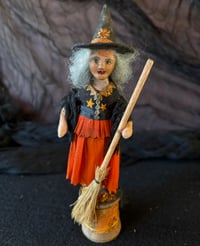 Image 2 of Copy of Halloween Spun Cotton Witch Matilda