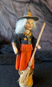 Image 3 of Copy of Halloween Spun Cotton Witch Matilda