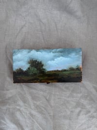 Image 3 of  Hand Painted Wood Keepsake Box Number Five