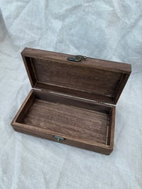 Image 4 of  Hand Painted Wood Keepsake Box Number Five