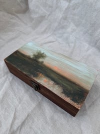 Image 3 of Hand Painted Wood Keepsake Box Number Six