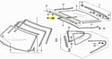 For Honda CRX 88-91 Rear Hatch Upper Trim Clips