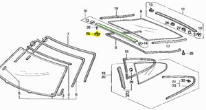 Image of For Honda CRX 88-91 Rear Hatch Upper Trim Clips
