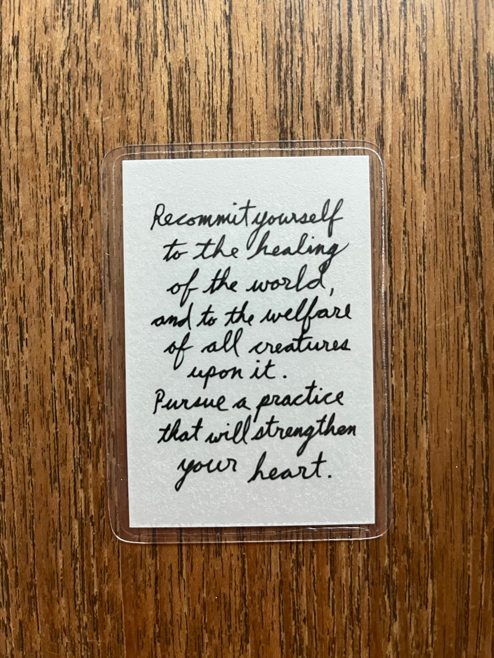 take that laminate out of your wallet and read it