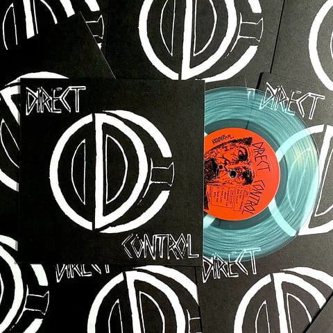 Image of DIRECT CONTROL - s/t 7" (clear vinyl)
